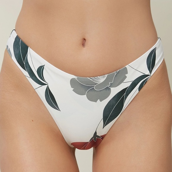 O’Neill Trinity Hi-Leg Bikini Bottoms Floral Sz M - Picture 3 of 7